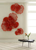 Phillips Collection Home Phillips Collection Flower Wall Art, Medium, Coral, Metal