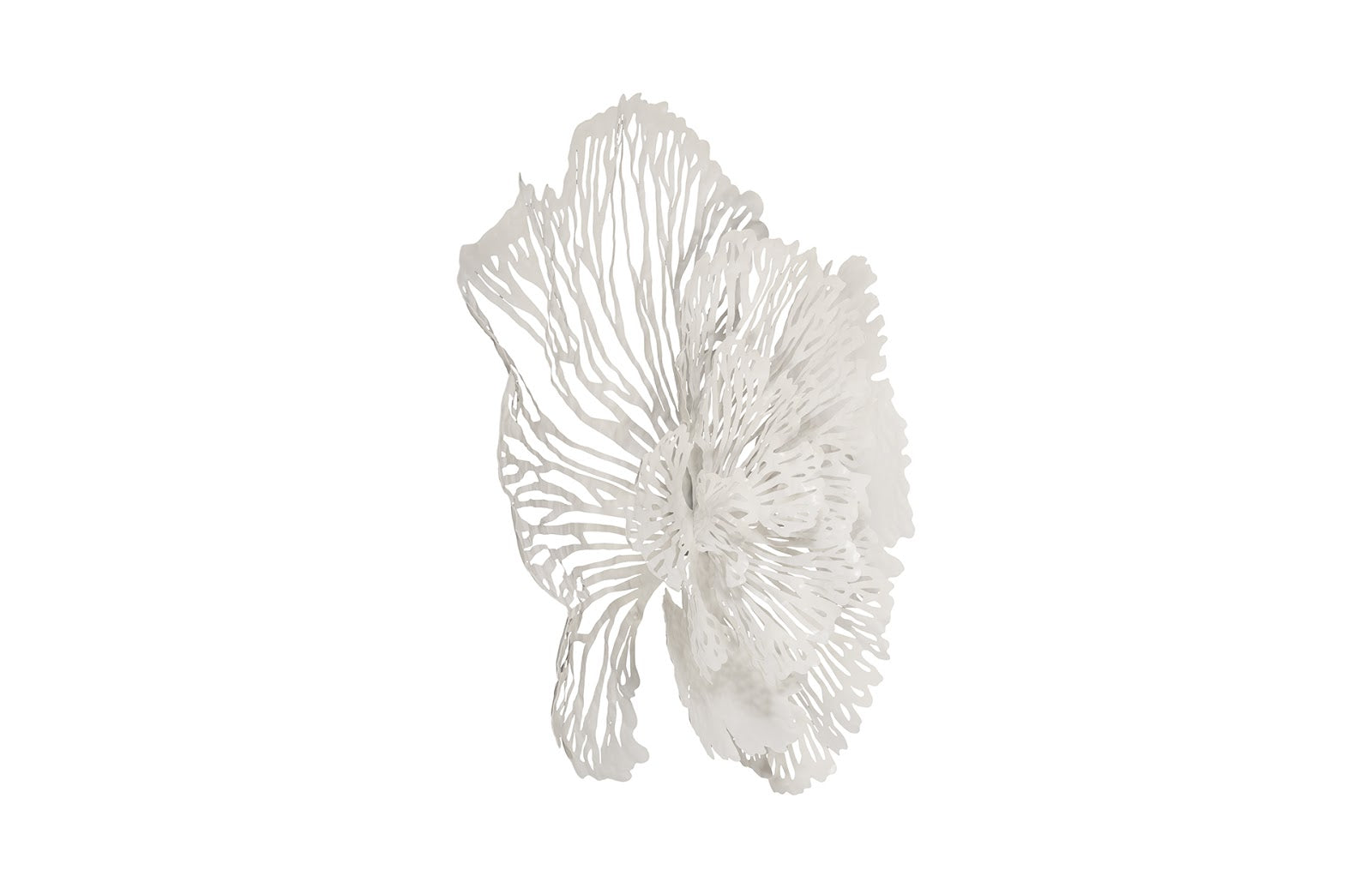 Phillips Collection Home Phillips Collection Flower Wall Art, Medium, White, Metal