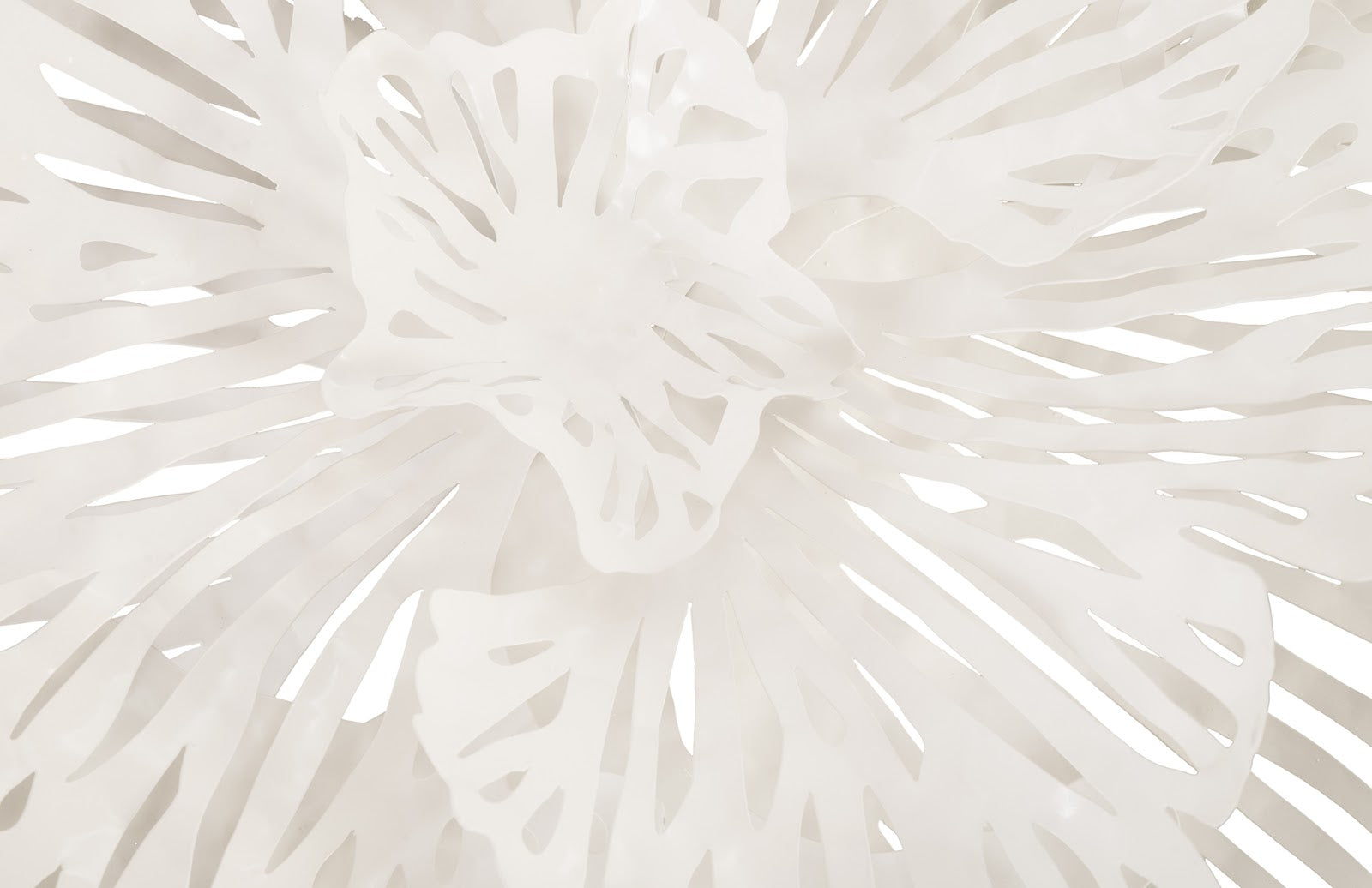 Phillips Collection Home Phillips Collection Flower Wall Art, Medium, White, Metal