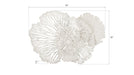 Phillips Collection Home Phillips Collection Flower Wall Art, Medium, White, Metal