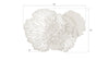 Phillips Collection Home Phillips Collection Flower Wall Art, Medium, White, Metal