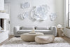 Phillips Collection Home Phillips Collection Flower Wall Art, Medium, White, Metal