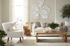 Phillips Collection Home Phillips Collection Flower Wall Art, Medium, White, Metal
