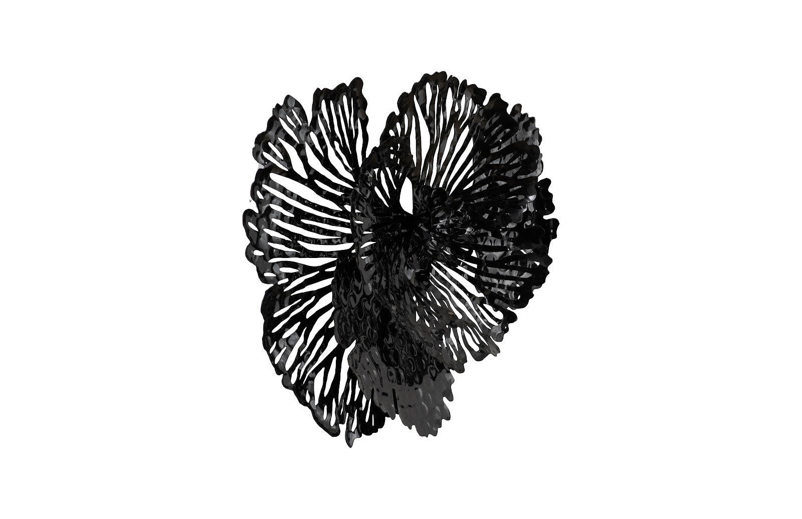 Phillips Collection Home Phillips Collection Flower Wall Art, Small, Black, Metal