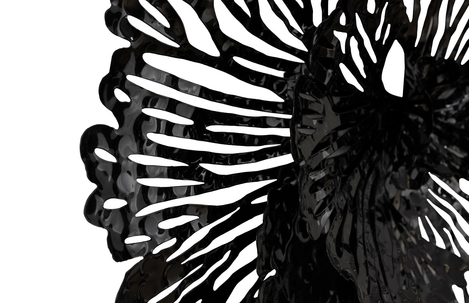 Phillips Collection Home Phillips Collection Flower Wall Art, Small, Black, Metal