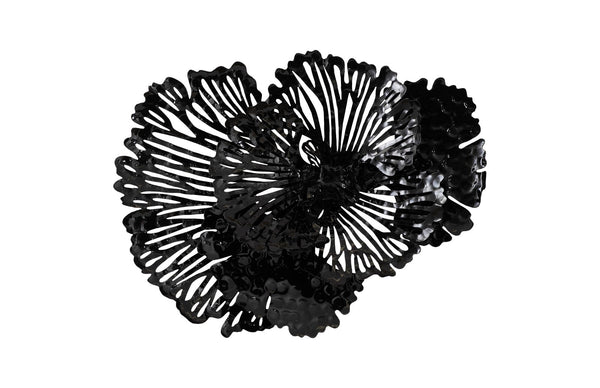 Phillips Collection Home Phillips Collection Flower Wall Art, Small, Black, Metal
