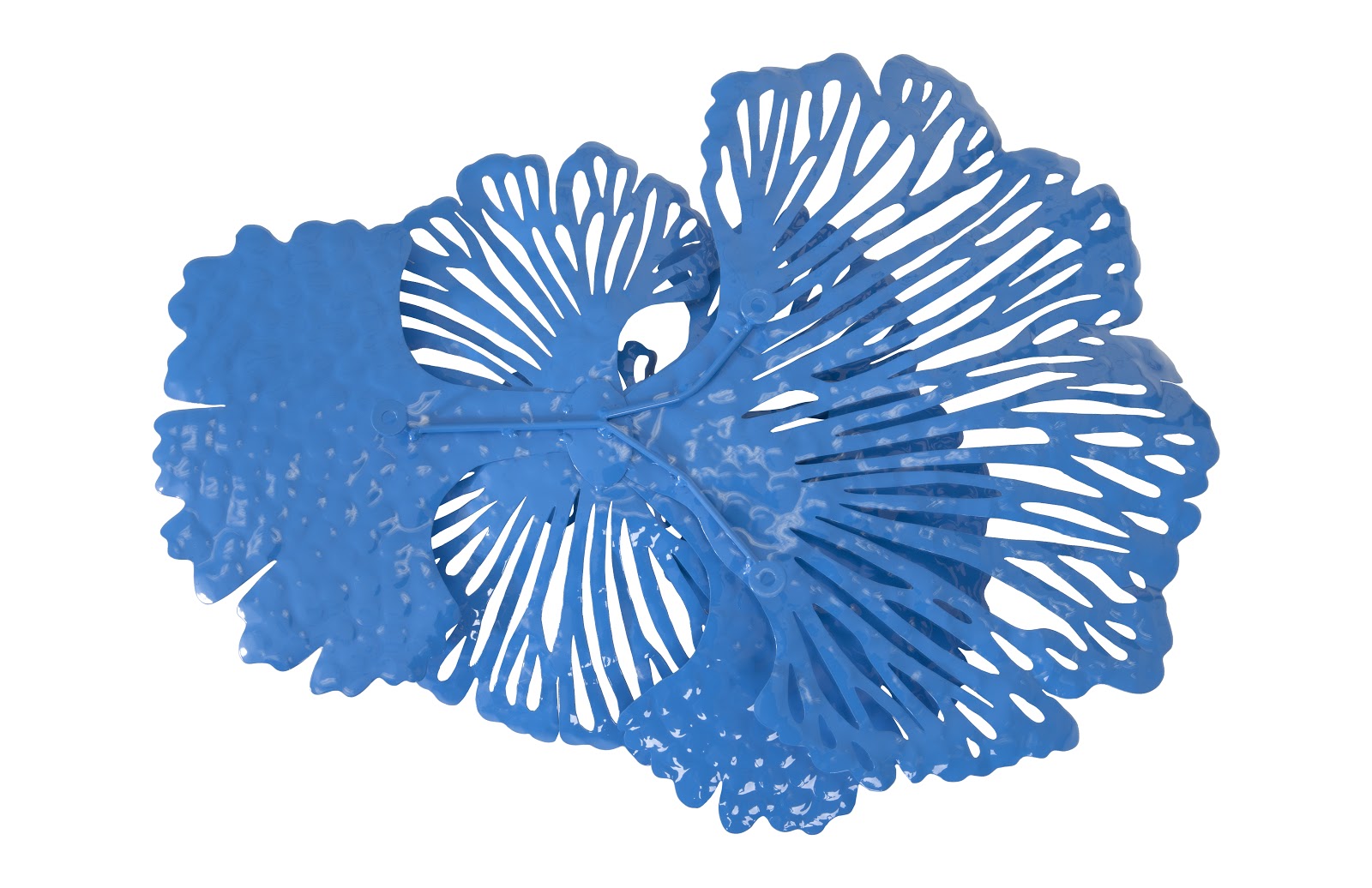 Phillips Collection Home Phillips Collection Flower Wall Art, Small, Blue, Metal