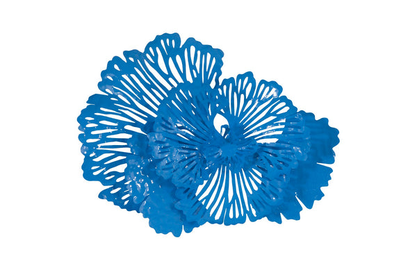Phillips Collection Home Phillips Collection Flower Wall Art, Small, Blue, Metal
