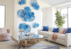 Phillips Collection Home Phillips Collection Flower Wall Art, Small, Blue, Metal