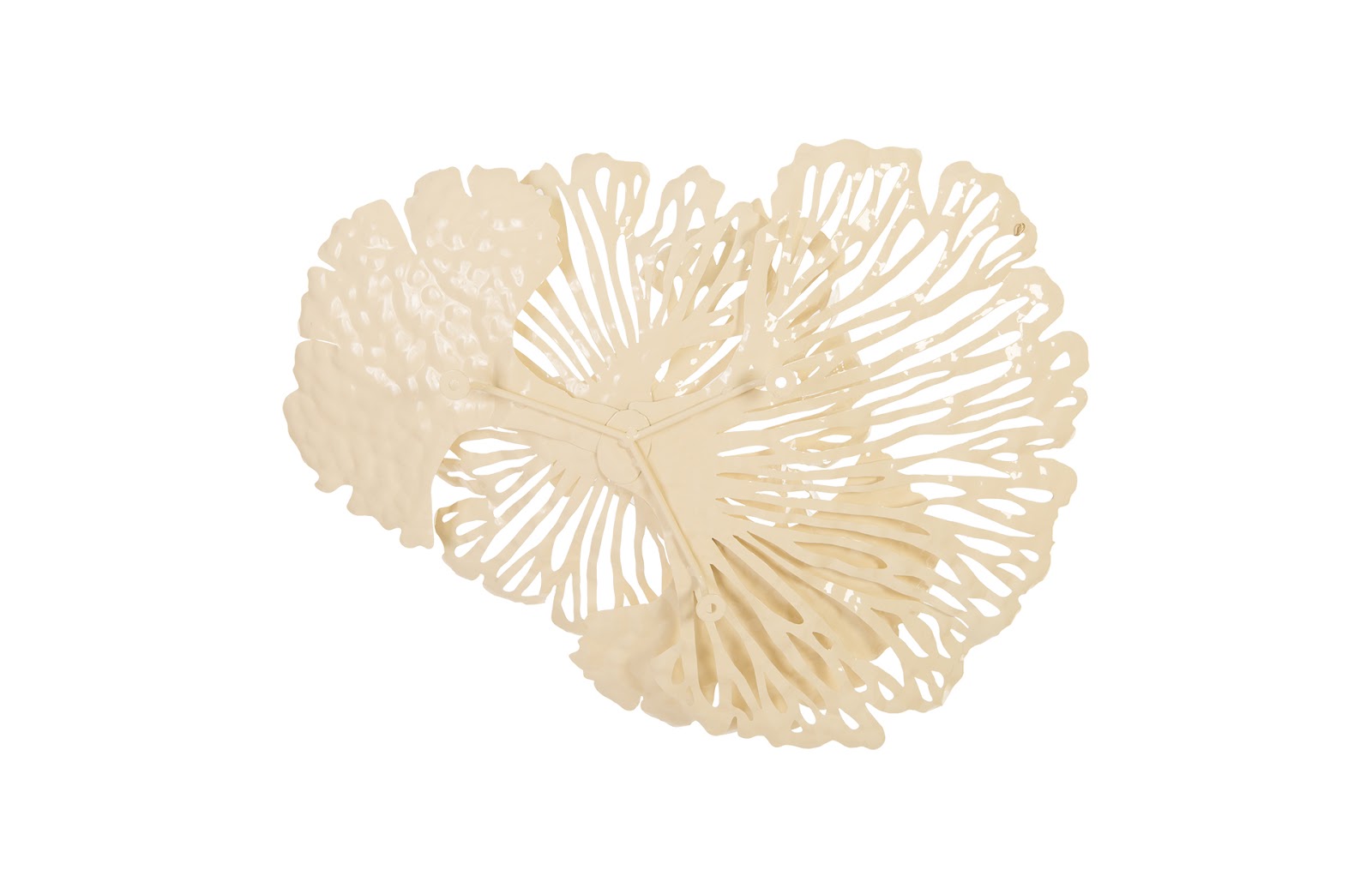 Phillips Collection Home Phillips Collection Flower Wall Art, Small, Ivory, Metal