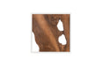 Phillips Collection Home Phillips Collection Framed Slice Wall Tile, Teak Wood, White Frame