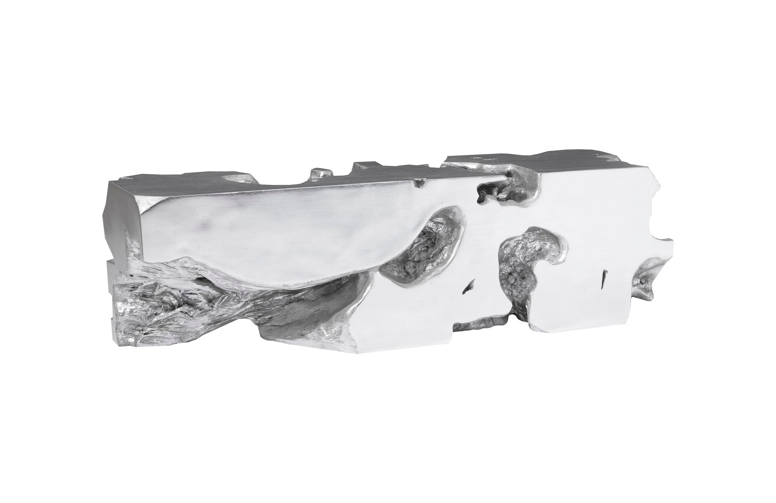 Phillips Collection Home Oversized LTL - Rate to be Quoted Phillips Collection Freeform Bench, Silver Leaf