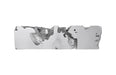 Phillips Collection Home Oversized LTL - Rate to be Quoted Phillips Collection Freeform Bench, Silver Leaf