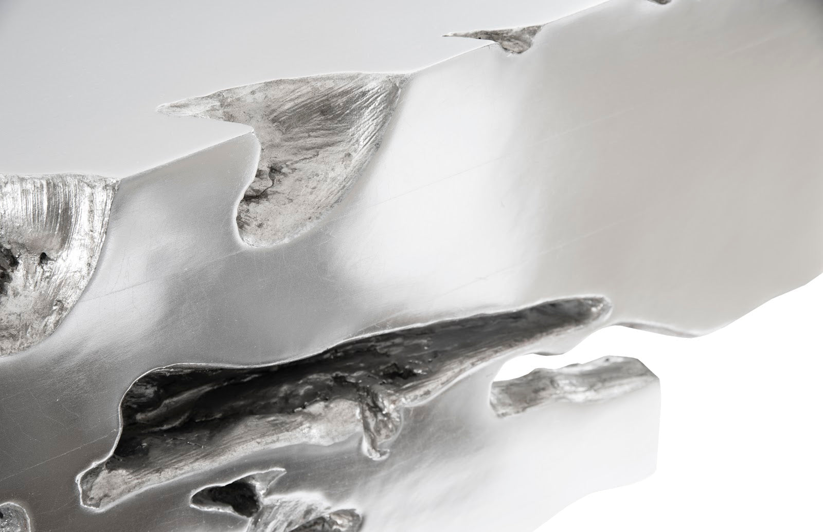 Phillips Collection Home Oversized LTL - Rate to be Quoted Phillips Collection Freeform Console Table, Silver Leaf, LG