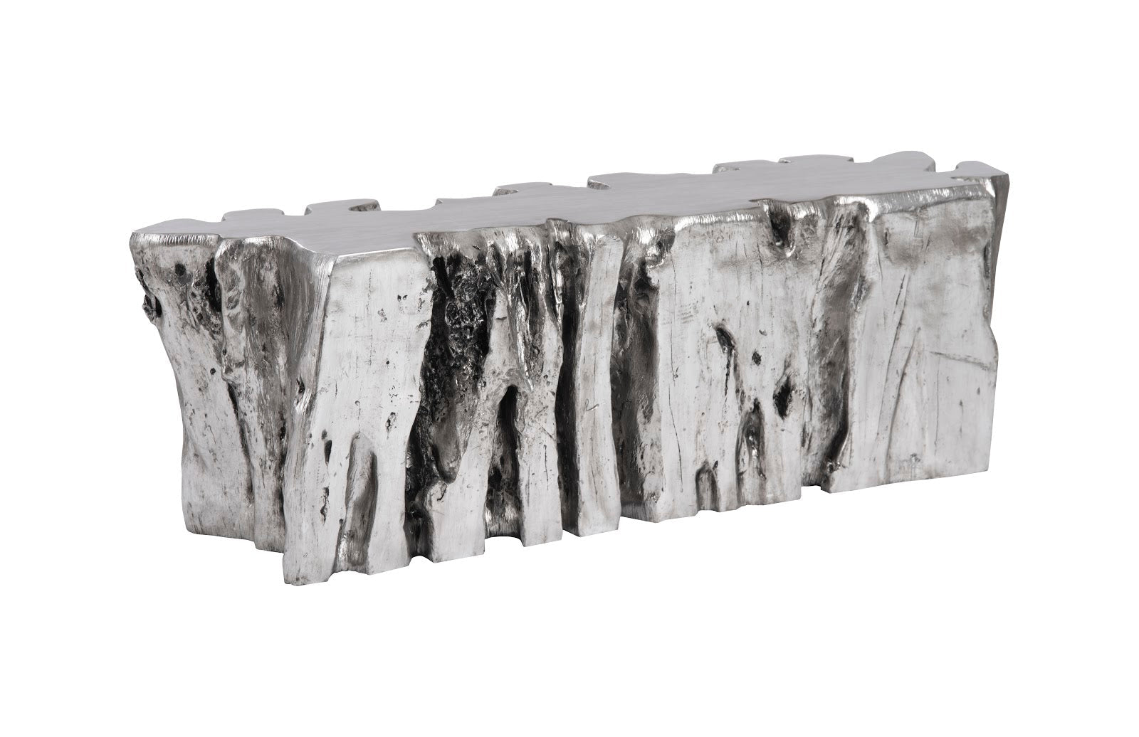 Phillips Collection Home Oversized LTL - Rate to be Quoted Phillips Collection Freeform Root Bench, Silver Leaf