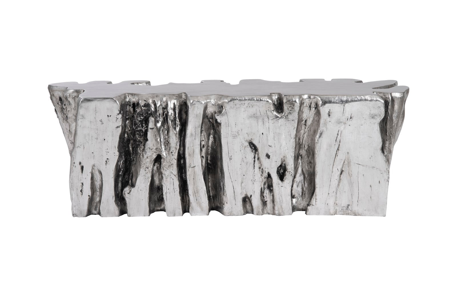 Phillips Collection Home Oversized LTL - Rate to be Quoted Phillips Collection Freeform Root Bench, Silver Leaf