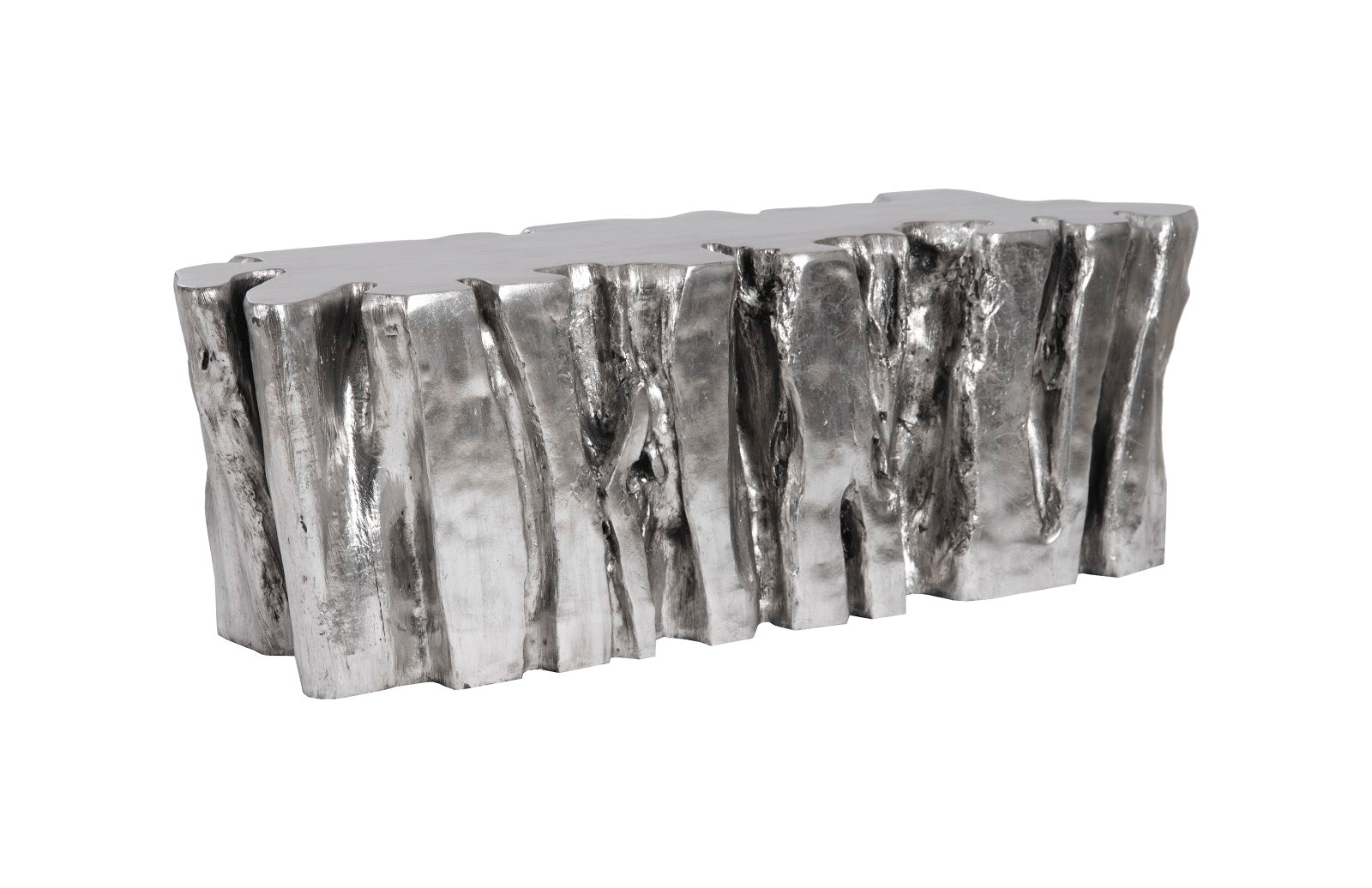 Phillips Collection Home Oversized LTL - Rate to be Quoted Phillips Collection Freeform Root Bench, Silver Leaf