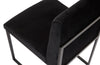 Phillips Collection Home Phillips Collection Frozen Dining Chair, Black Velvet Fabric, Matte Black Metal Frame