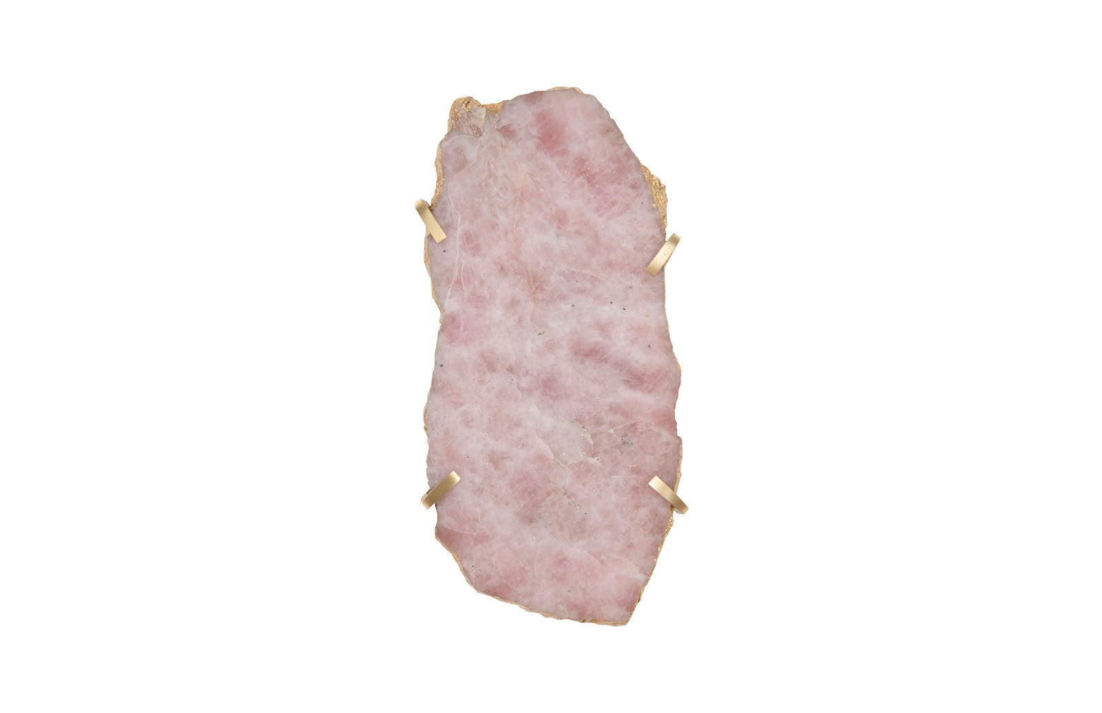 Phillips Collection Home Phillips Collection Gem Wall Tile in Brass Setting, Rose Quartz