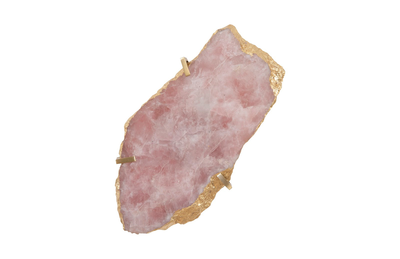 Phillips Collection Home Phillips Collection Gem Wall Tile in Brass Setting, Rose Quartz