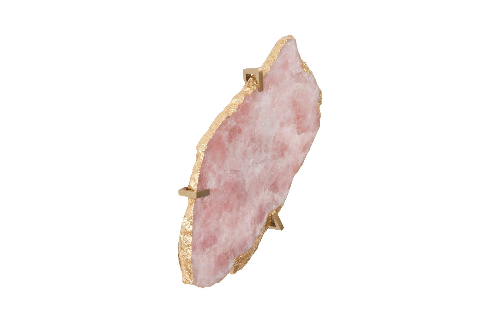 Phillips Collection Home Phillips Collection Gem Wall Tile in Brass Setting, Rose Quartz
