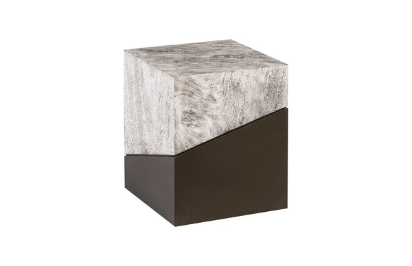 Phillips Collection Home Phillips Collection Geometry Stool, Gray Stone