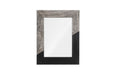 Phillips Collection Home Oversized LTL - Rate to be Quoted Phillips Collection Geometry Wood Mirror, Gray Stone, Black