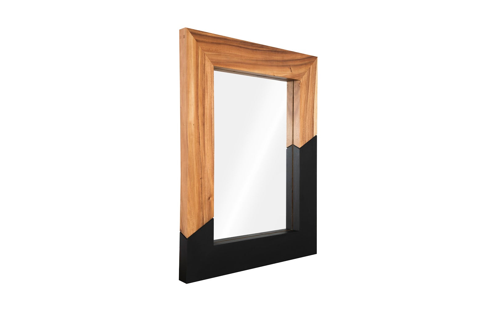 Phillips Collection Home Oversized LTL - Rate to be Quoted Phillips Collection Geometry Wood Mirror, Natural,Black