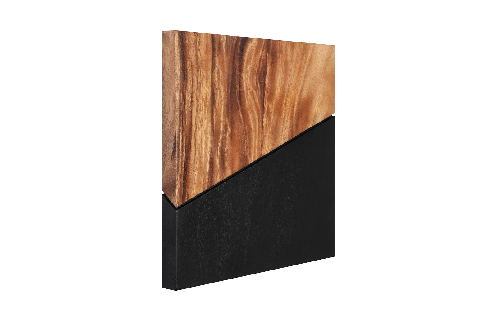 Phillips Collection Home Phillips Collection Geometry Wood Wall Tiles, Chamcha Wood, Natural, Black