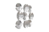 Phillips Collection Home Oversized LTL - Rate to be Quoted Phillips Collection Ginkgo Leaf Wall Art, 9 Leaves, Silver