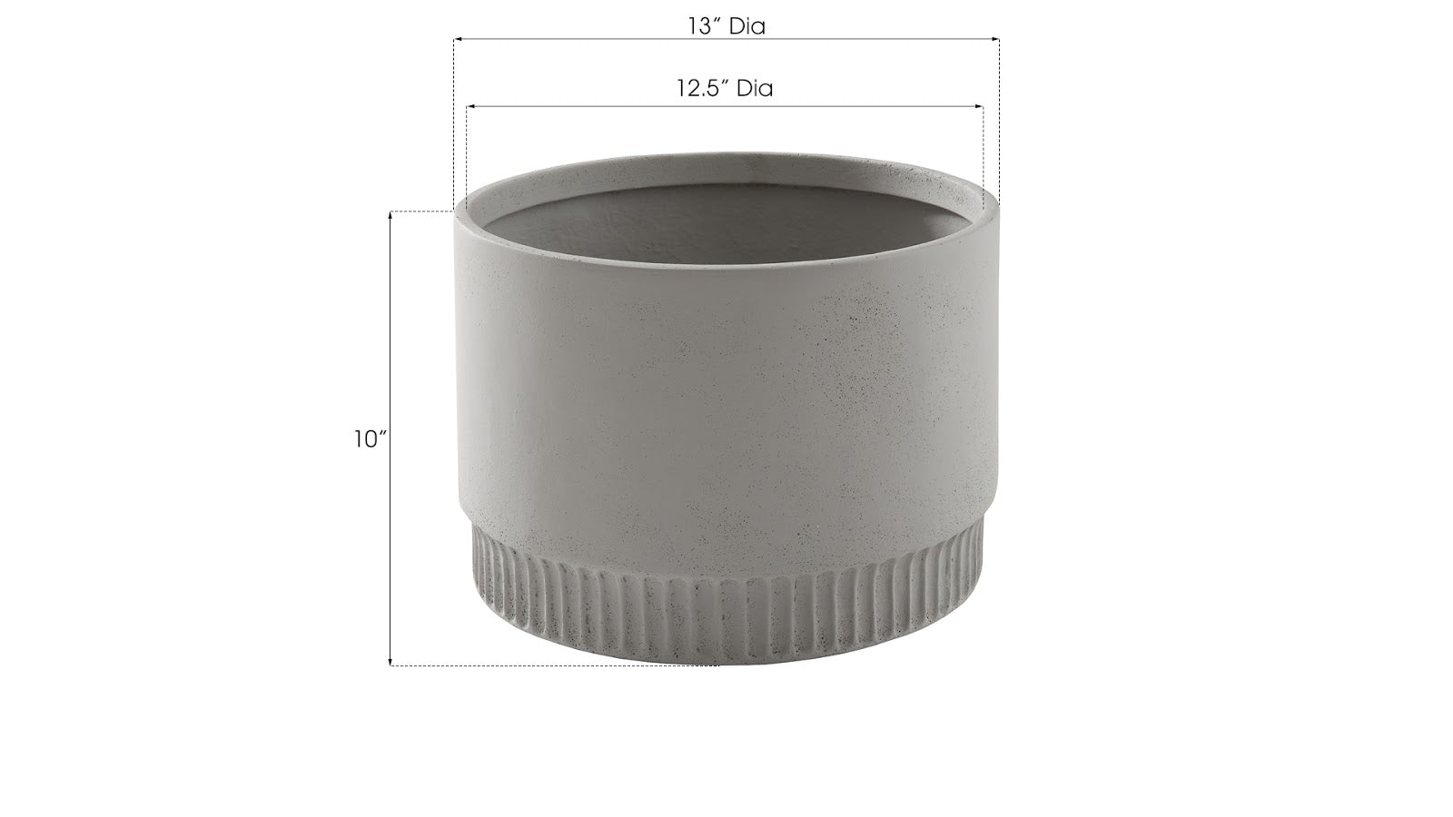 Phillips Collection Home Phillips Collection Harvest Planter, Large, Light Gray