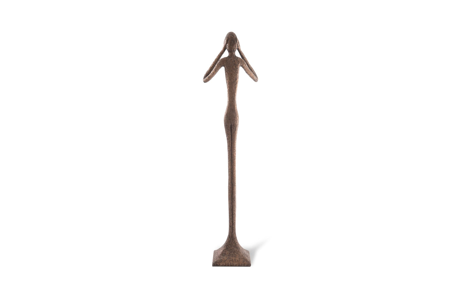 Phillips Collection Home Oversized LTL - Rate to be Quoted Phillips Collection Hear No Evil Slender Sculpture, Large, Resin, Bronze Finish