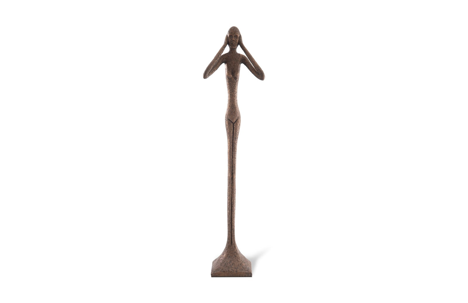 Phillips Collection Home Oversized LTL - Rate to be Quoted Phillips Collection Hear No Evil Slender Sculpture, Large, Resin, Bronze Finish