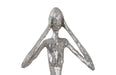 Phillips Collection Home Phillips Collection Hear No Evil Slender Sculpture, Small, Resin, Silver Leaf