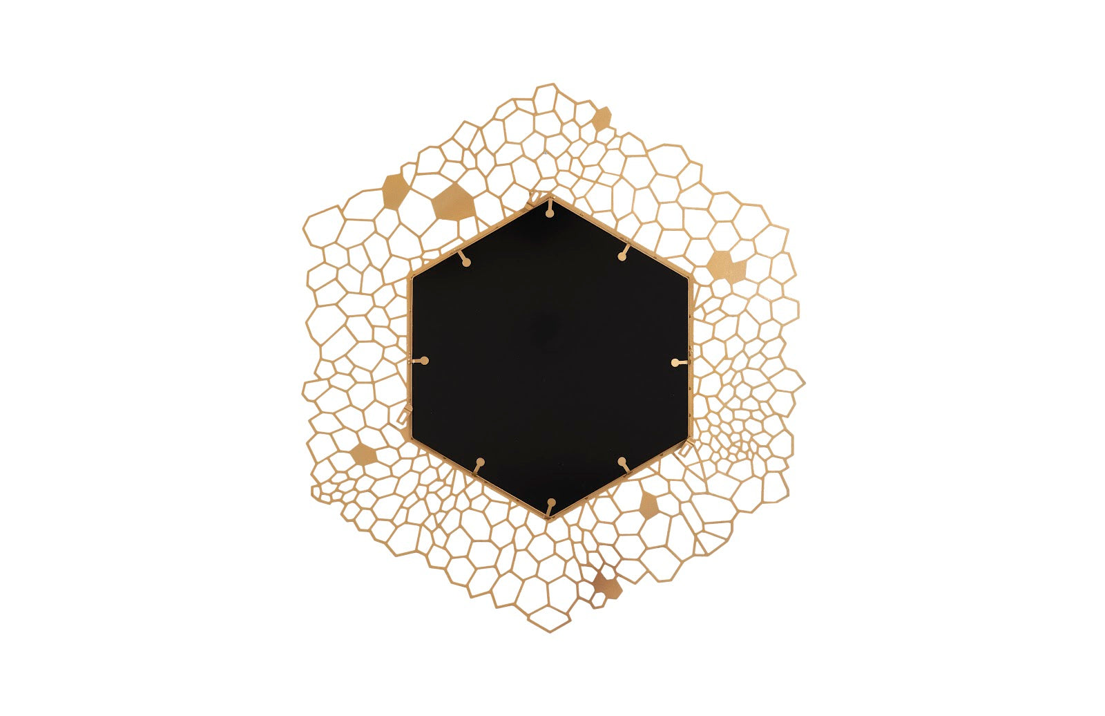 Phillips Collection Home Oversized LTL - Rate to be Quoted Phillips Collection Hexagon Honeycomb Mirror Brass