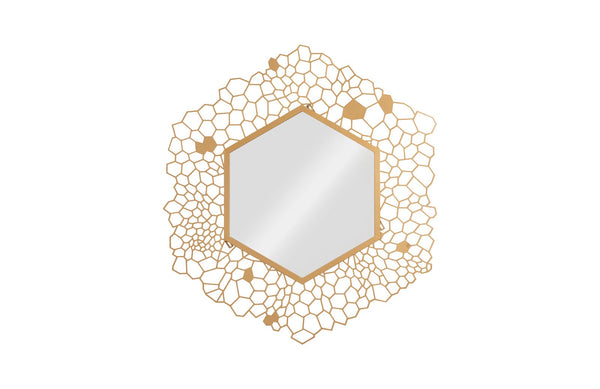 Phillips Collection Home Oversized LTL - Rate to be Quoted Phillips Collection Hexagon Honeycomb Mirror Brass