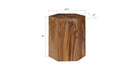 Phillips Collection Home Phillips Collection Honeycomb Side Table, Chamcha Wood, LG