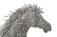 Phillips Collection Home Oversized LTL - Rate to be Quoted Phillips Collection Horse Pipe Sculpture, Galloping, Stainless Steel