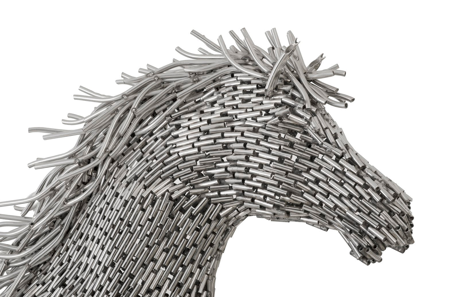 Phillips Collection Home Oversized LTL - Rate to be Quoted Phillips Collection Horse Pipe Sculpture, Galloping, Stainless Steel