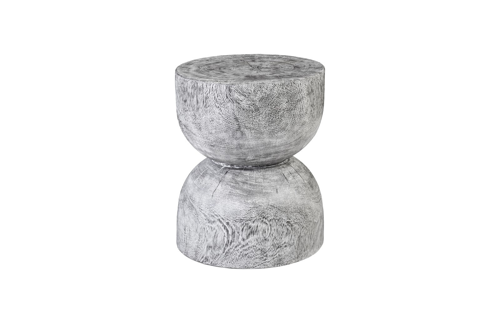 Phillips Collection Home Phillips Collection Hour Glass Side Table, Gray Stone