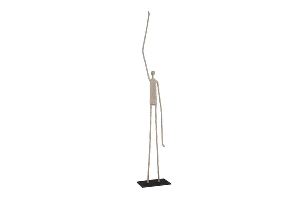 Phillips Collection Home Phillips Collection Human Sculpture, One Arm Up, Paper Mache