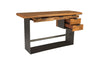 Phillips Collection Home Oversized LTL - Rate to be Quoted Phillips Collection Iron Frame Standing Desk with Drawers, Natural, Bar Height