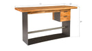 Phillips Collection Home Oversized LTL - Rate to be Quoted Phillips Collection Iron Frame Standing Desk with Drawers, Natural, Bar Height