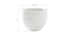Phillips Collection Home Oversized LTL - Rate to be Quoted Phillips Collection June Planter, White, XS