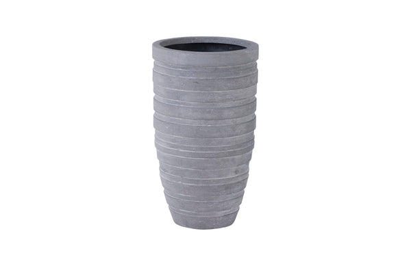 Phillips Collection Home Oversized LTL - Rate to be Quoted Phillips Collection June Slim Planter, Raw Gray, SM