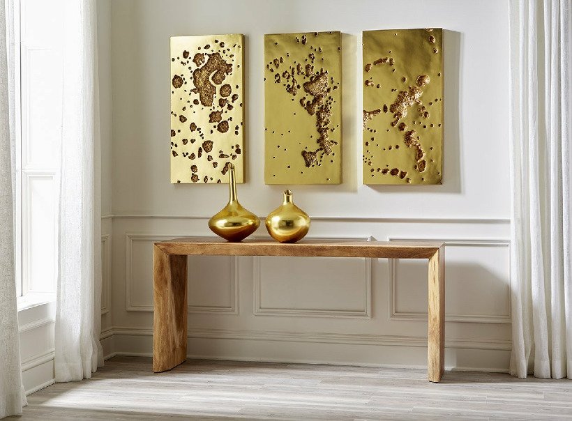 Phillips Collection Home Phillips Collection Katha Vase, Gold Leaf