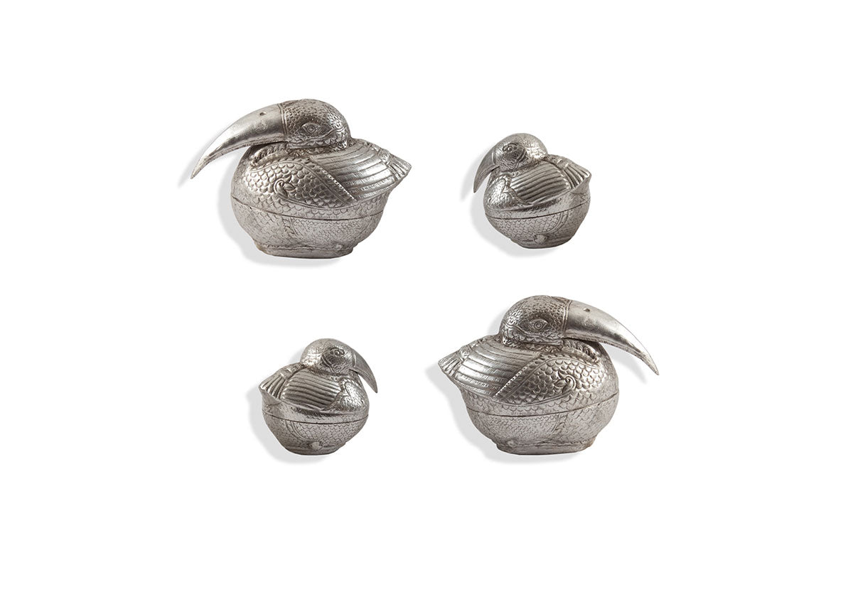 Phillips Collection Home Phillips Collection Kiwi Birds Wall Art, Set of 4, Silver Leaf