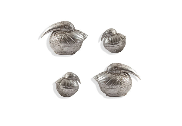 Phillips Collection Home Phillips Collection Kiwi Birds Wall Art, Set of 4, Silver Leaf