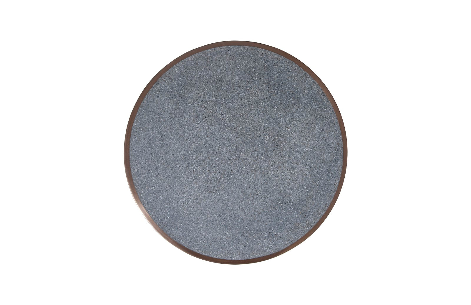 Phillips Collection Home Phillips Collection Kono Side Table, Resin, Bronze Finish, Concrete Composite Top