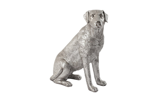Phillips Collection Home Phillips Collection Labrador Dog, Sitting, Silver Leaf